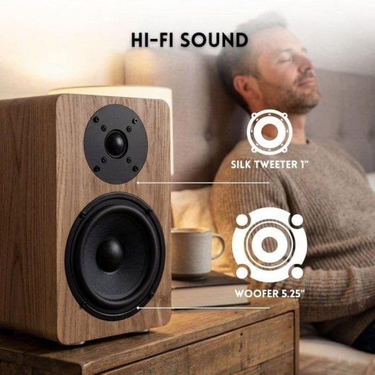 Altavoces Vulkkano Autoamplificados Bluetooth 5.0 HDMI ARC 5.25" Woofer
