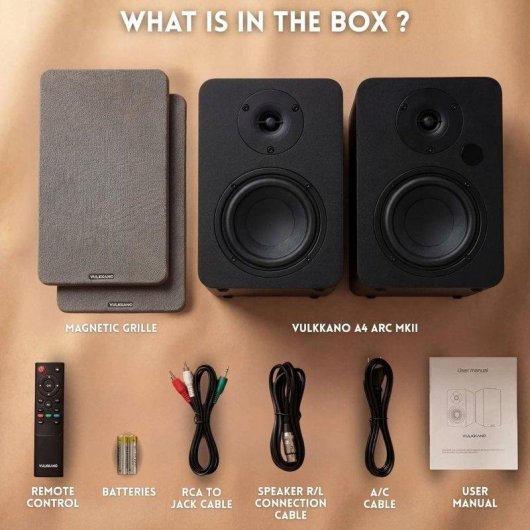 Altavoces Vulkkano Activos 5.25" Bluetooth 5.0 HDMI ARC Subwoofer