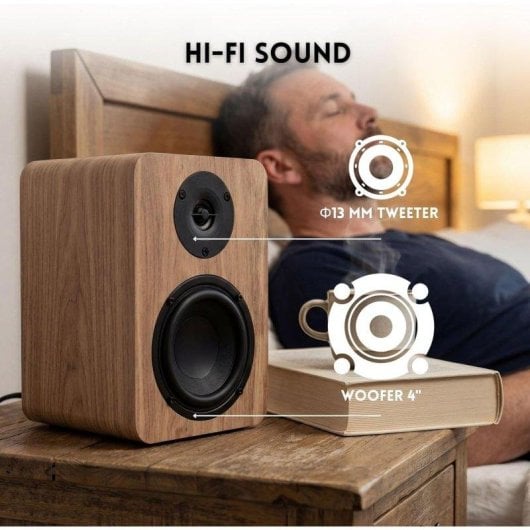 Altavoces Vulkkano Activos 4" Bluetooth 5.0 HDMI ARC con salida Subwoofer