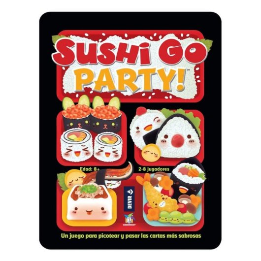 Juego de cartas Devir Sushi Go Party! Multiplayer 2-8 jugadores