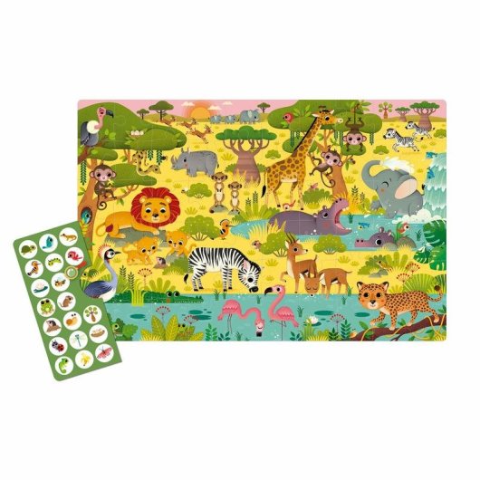 Puzzle APLI Osservazione Junior Giungla 60 Pezzi
