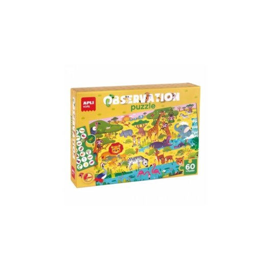 Puzzle APLI Osservazione Junior Giungla 60 Pezzi
