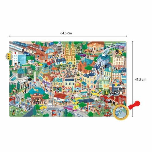 Puzzle APLI Kids 18820 Cidade 104 peças 5 anos