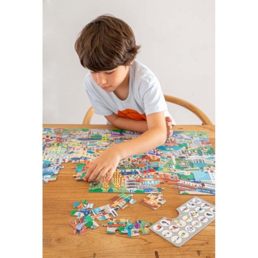 Puzzle APLI Kids 18820 Cidade 104 peças 5 anos