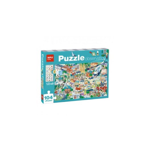 Puzzle APLI Kids 18820 Cidade 104 peças 5 anos