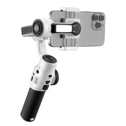 Gimbal Smartphone 3 Axes Zhiyun Smooth 5s White LED Intégré