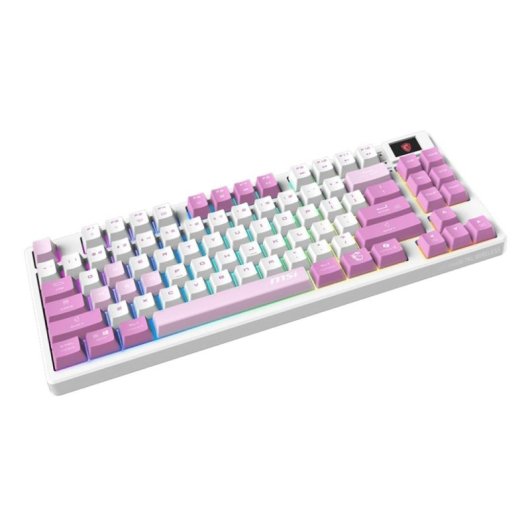 Teclado MSI FORGE GK600 TKL mecánico inalámbrico con RGB y switches Kailh White