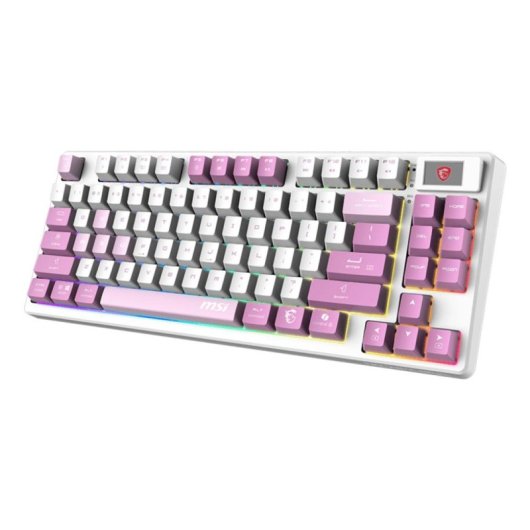 Teclado MSI FORGE GK600 TKL mecánico inalámbrico con RGB y switches Kailh White