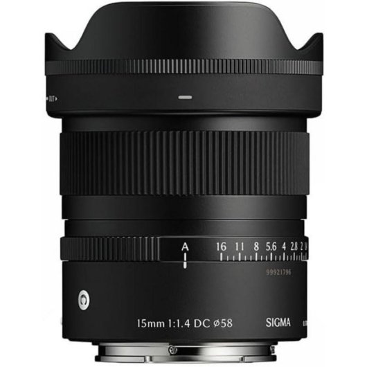 Objetivo Sigma 15mm f/1.4 DC Contemporary Montura Fujifilm X Parasol