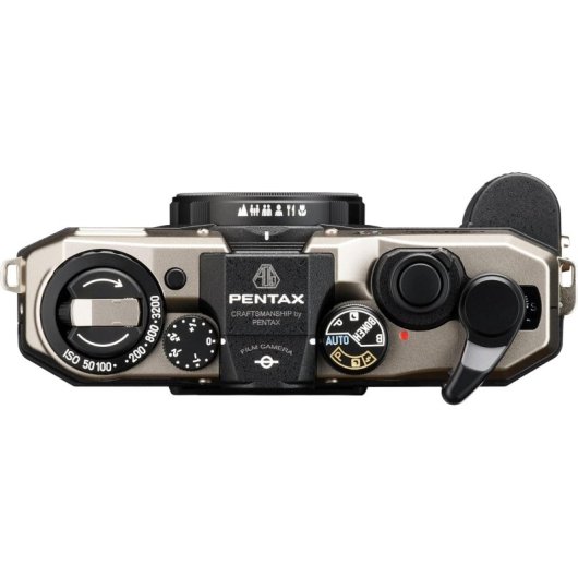 Fotocamera Analogica Pentax 17 25mm Flash Integrato Corpo Argento
