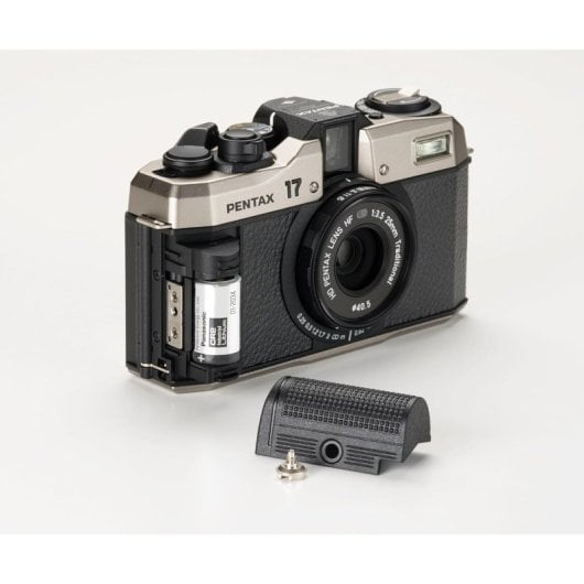 Fotocamera Analogica Pentax 17 25mm Flash Integrato Corpo Argento