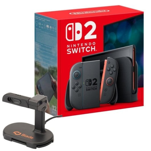 Nintendo Switch 2 7.9" FullHD HDR 120Hz 256GB Azul/Rojo +  Cámara Blade Mini Camera FullHD 1080p USB-C