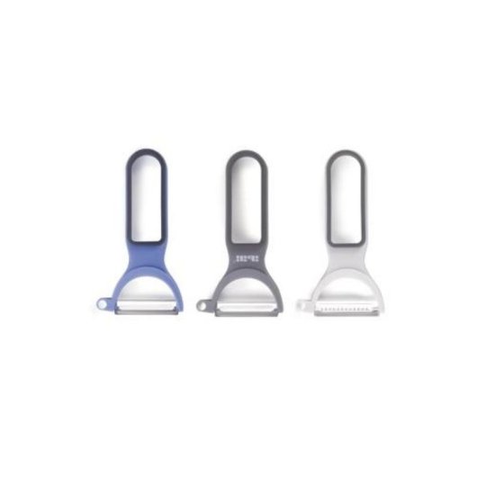 Set de peladores Ibili 3 pièces lame acier inoxidable poignée plastique