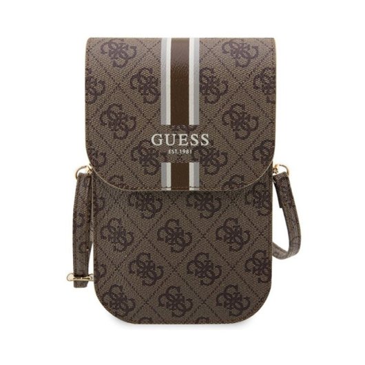 Guess Bandolera Universal Para Teléfono Con Correa Y Tarjetero, Marrón