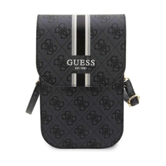 Guess Bandolera Universal Para Teléfono Con Correa Y Tarjetero, Negro
