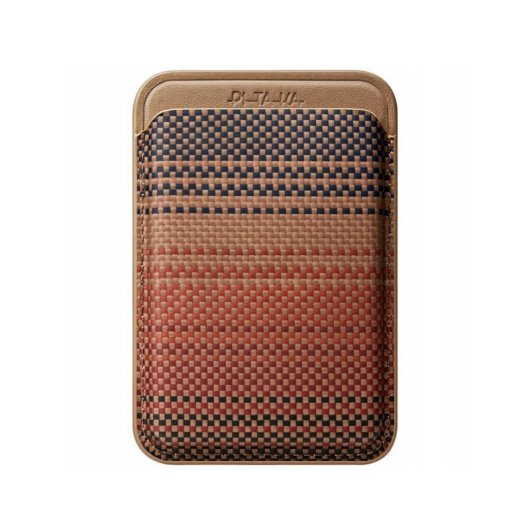 Porte-cartes magnétique Pitaka Sunset tissé compatible anneau magnétique