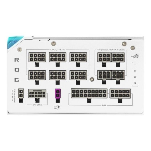 Fuente de Alimentación ASUS ROG THOR-1200P3 1200W 80 PLUS Platinum modular blanca