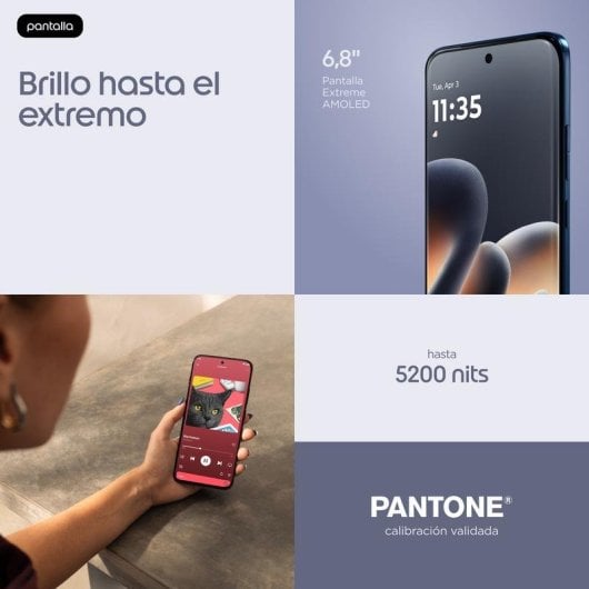 Motorola Edge 70 Pro 5G 6,78" 12GB 512GB Bleu Foncé Triple Caméra