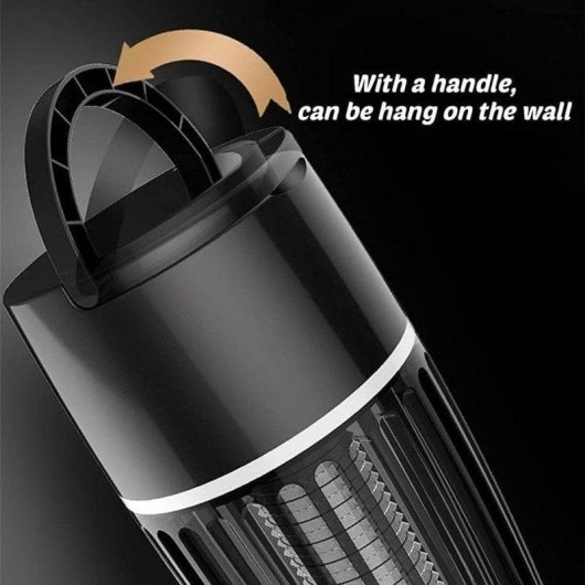 Lámpara Antimosquitos Eléctrica Klack Recargable 2000mah Con Luz Nocturna Led, Trampa Electrica Para Insectos Voladores Interior Y Exterior, 5w, Usb