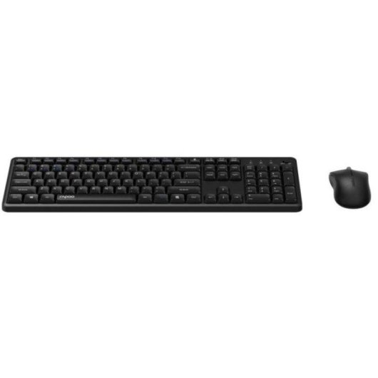 Teclado Rapoo 8150M Silent sem fios QWERTY Espanhol preto