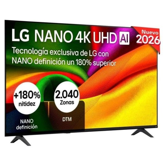 TV LG NANO 4K UHD AI 85NU8E0B3LA 85" 4K UHD 60Hz Smart TV WebOS HDR10