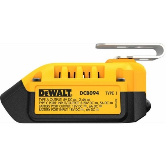 Ladegerät DeWALT DCB094K-QW USB-A und USB-C 90W