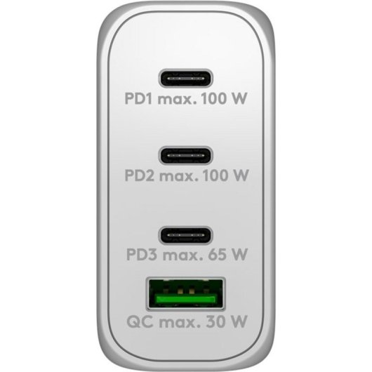 Schnelllader USB-C PD 100W Goobay 65556 Multiport Weiß