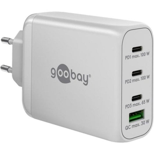 Schnelllader USB-C PD 100W Goobay 65556 Multiport Weiß