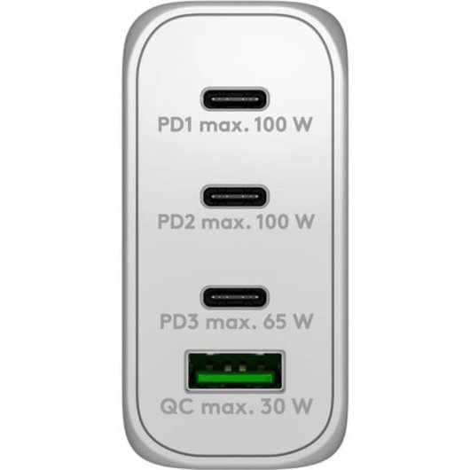 Schnelllader USB-C PD 100W Goobay 65556 Multiport Weiß