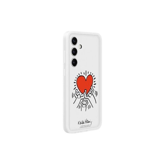Handyhülle Samsung Flipsuit Case TPU Rot Transparent für Galaxy S24+
