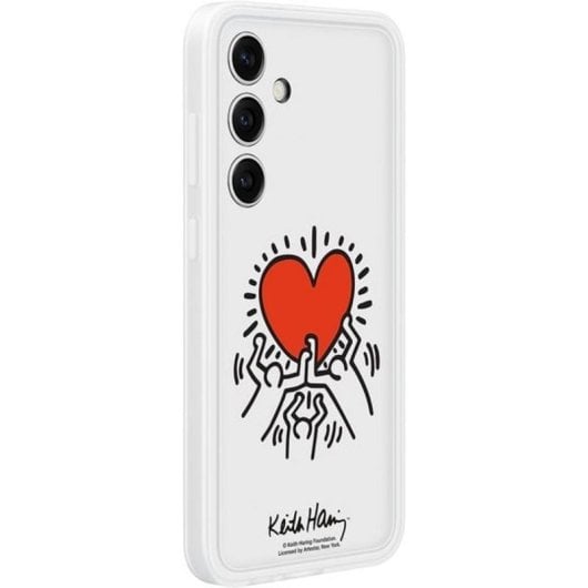 Handyhülle Samsung Flipsuit Case TPU Rot Transparent für Galaxy S24+