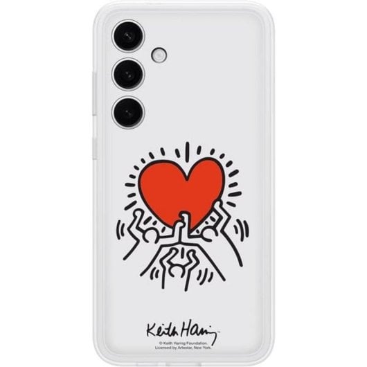 Handyhülle Samsung Flipsuit Case TPU Rot Transparent für Galaxy S24+