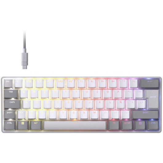 Clavier Corsair CLIPPER PRO MINI 60 Magnétique Compact Blanc RGB