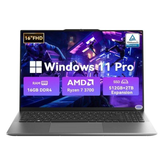 Portátil Blackview AceBook 8 Pro 16" AMD Ryzen 7 3700U 16GB 512GB SSD Radeon Vega 10 Windows 11 Pro