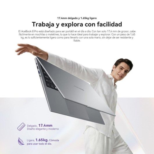 Portátil Blackview AceBook 8 Pro 16" AMD Ryzen 7 3700U 16GB 512GB SSD Radeon Vega 10 Windows 11 Pro