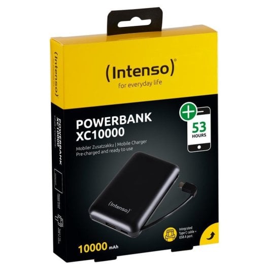 Batería Externa Intenso XC10000 10000 mAh Polímero de Litio Negro