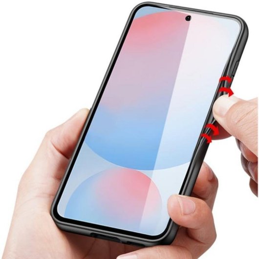 Funda para móvil nevox StyleShell NYLO Cover TPU Nylon Negra para Samsung Galaxy A57 5G