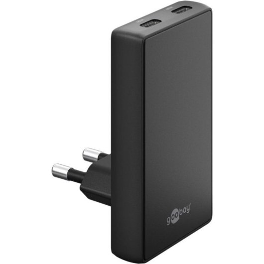 Caricatore Goobay 75725 65W 2 Porte USB-C Power Delivery Nero