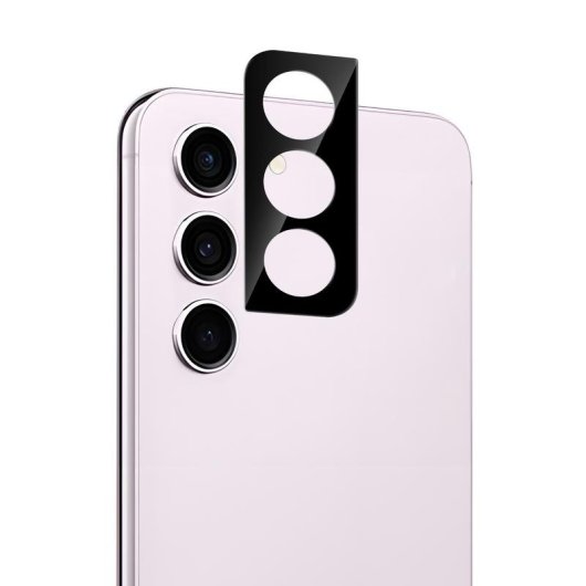 Kameraprotector Nevox NEVOGLASS 3D für Samsung Galaxy S24, Gehärtetes Glas 9H, Schwarz