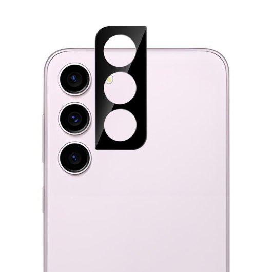 Kameraprotector Nevox NEVOGLASS 3D für Samsung Galaxy S24, Gehärtetes Glas 9H, Schwarz