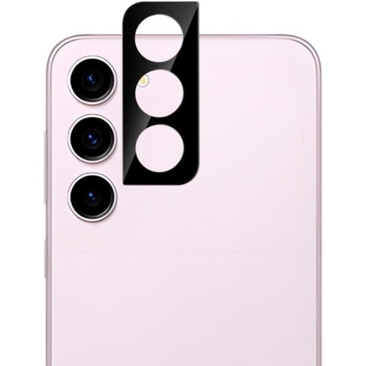 Kameraprotector Nevox NEVOGLASS 3D für Samsung Galaxy S24, Gehärtetes Glas 9H, Schwarz