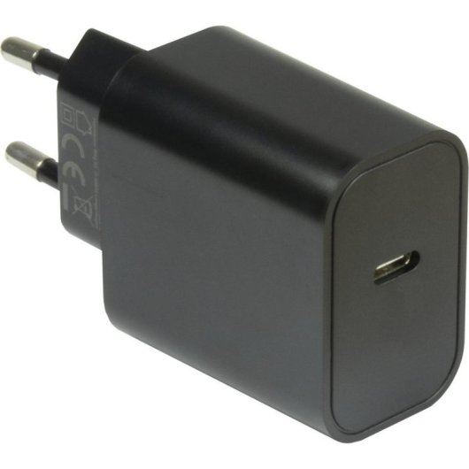 Cargador Inter-Tech PD-2020 USB-C 20W Quick Charge 3.0 Power Delivery Negro