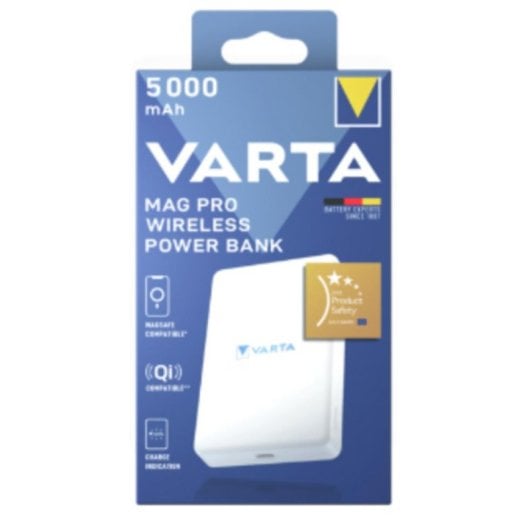 Batterie externe inalámbrica VARTA Mag Pro 5000 mAh blanc
