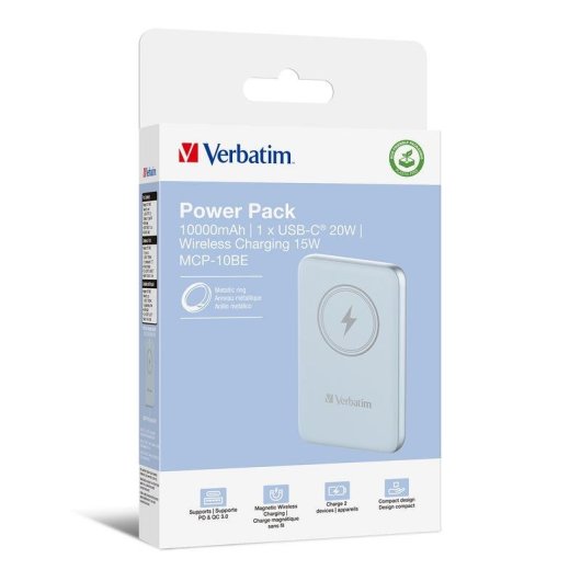Powerbank Verbatim Charge 'n' Go 10000 mAh Lithium-Polymer Blau