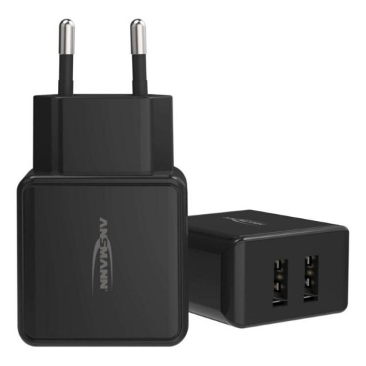 Carregador Ansmann HC212 2 Portas USB 5V Preto Interior