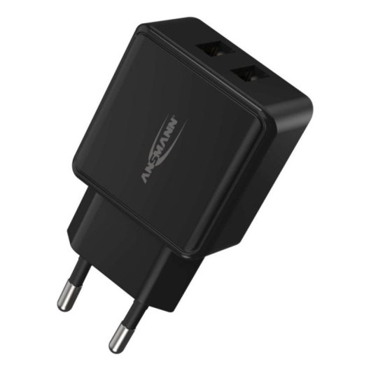 Carregador Ansmann HC212 2 Portas USB 5V Preto Interior