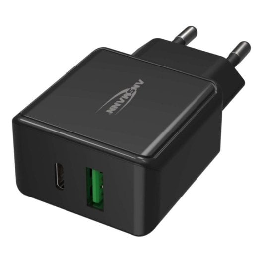 Carregador USB-C e USB-A 20W Ansmann HC218PD Preto