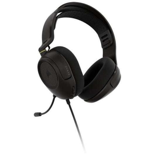 Auriculares Corsair HS35 v3 con cable jack 3,5 mm para gaming, micrófono omnidireccional, color carbón
