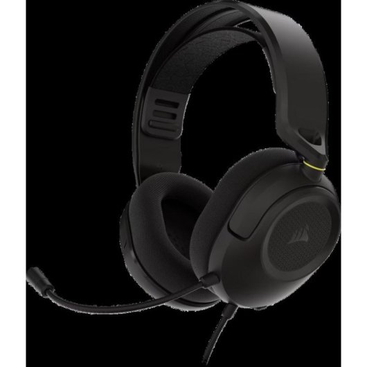 Auriculares Corsair HS35 v3 con cable jack 3,5 mm para gaming, micrófono omnidireccional, color carbón