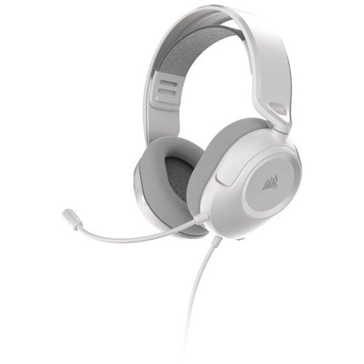 Auriculares Corsair HS35 v3 con cable jack 3,5 mm Gaming, micrófono omnidireccional, blancos